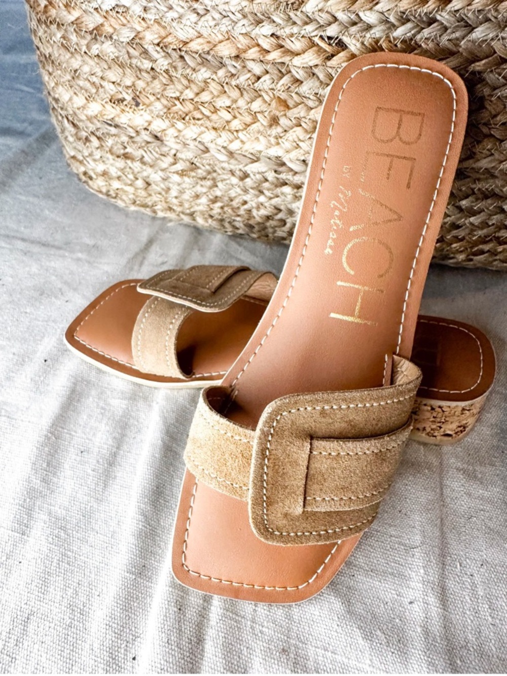 New MATISSE BAJA SANDAL tan leather square toe beach size 9